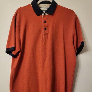 L.L. Bean traditional fit 100% cotton men polo shirt workwear